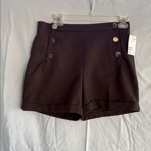 H&M brown trouser shorts